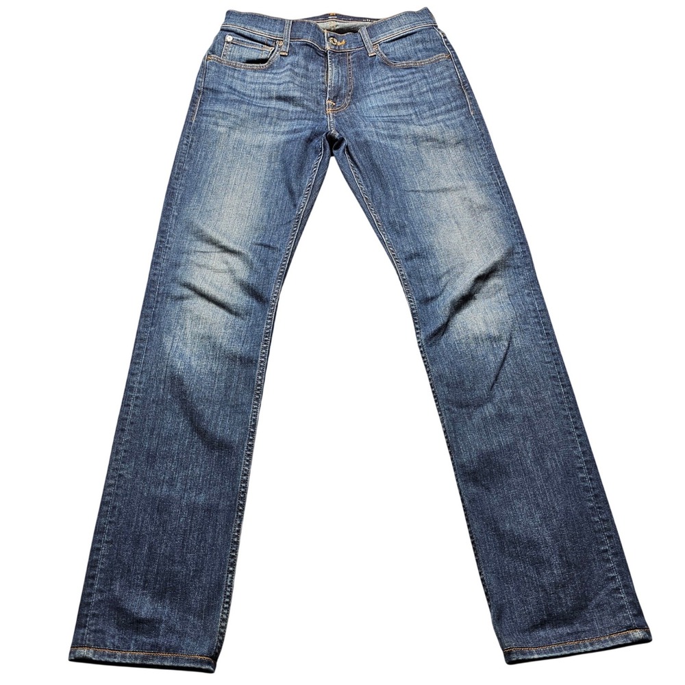 7 For All Mankind Slimmy Slim Straight Jeans Mens 29 Blue Medium Wash Denim